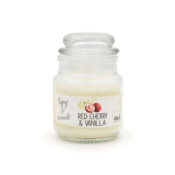 MINI JAR - RED CHERRY - VANILLA - candela profumata